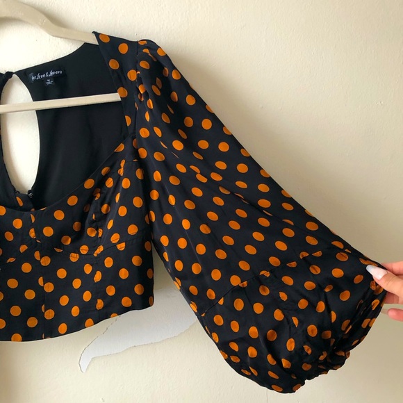 For Love & Lemons bishop sleeve bustier crop top🧡✨ - Picture 4 of 5